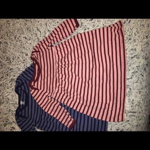 Two stripped dresses 6-12M